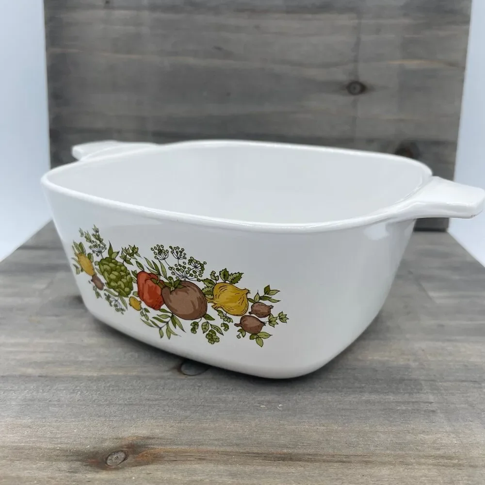 Vintage Spice of Life Corning Ware Casserole Dish Corning P-43-B No Lid